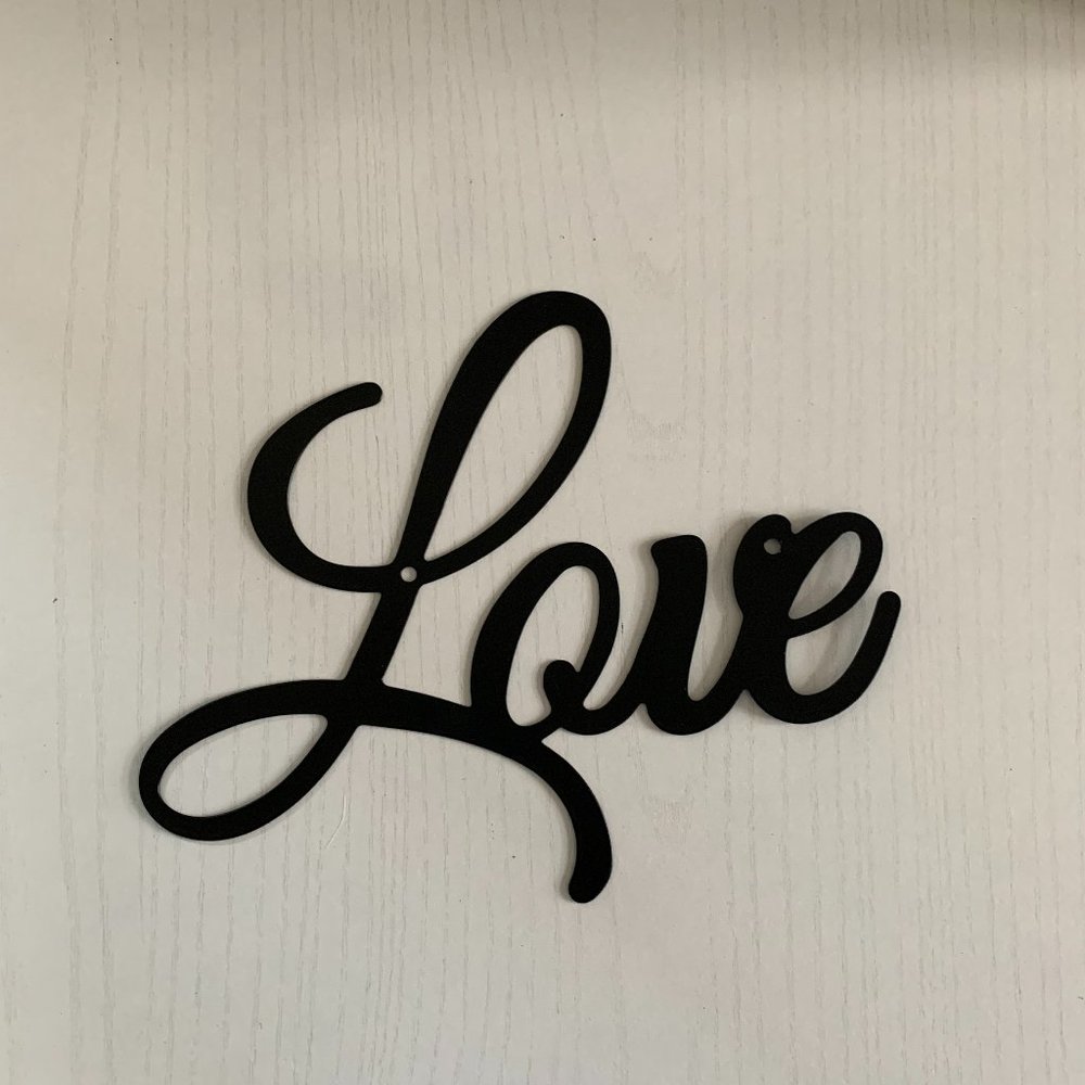 Metal LOVE Wall Word
